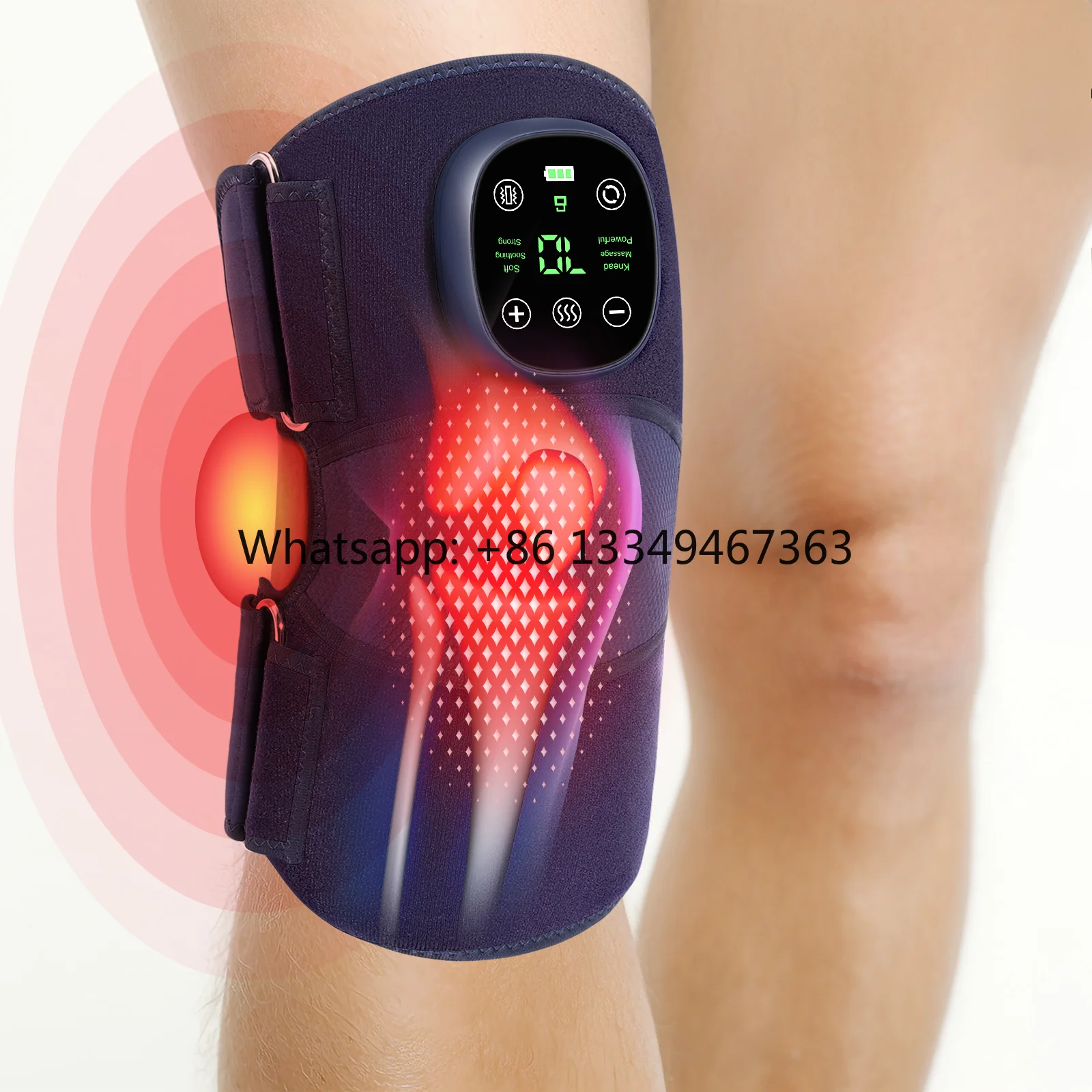 Multifunctional Heated Vibration  Massage Belt Smart Hot Compress Knee Relaxing Massager