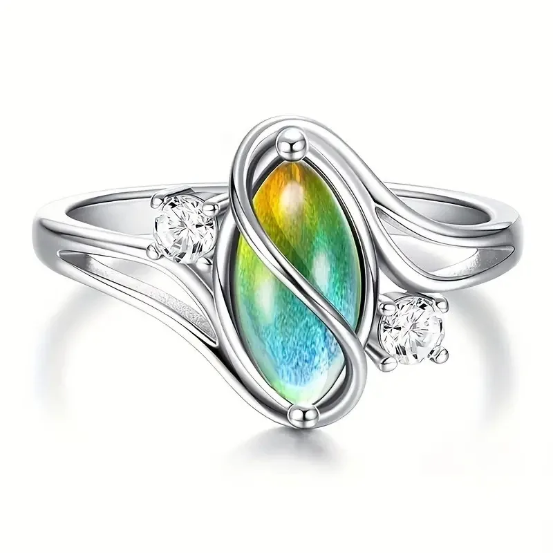 New Sticker Ring Woman, Light Luxury French Jewelry Woman, Geometric Design Sense Is Super Popular