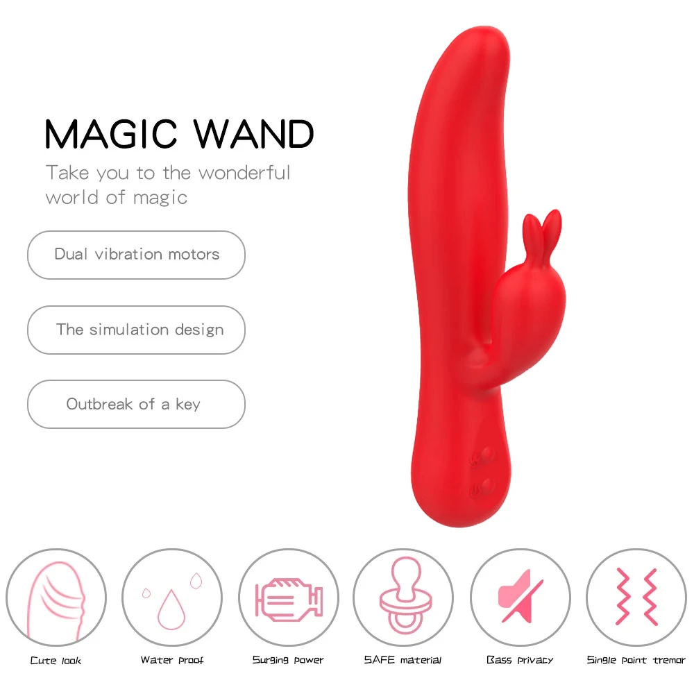 أرنب التدفئة التنصت G-بقعة الربت هزاز للنساء البظر البظر محفز قضبان اصطناعية قوية الجنس لعب الإناث للبالغين 18