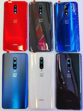 For OnePlus 6 6T 7 7T 7Pro 7T Pro Back Battery Cover Rear Door Housing Case With Lens Camera Frame Covers Repair Parts