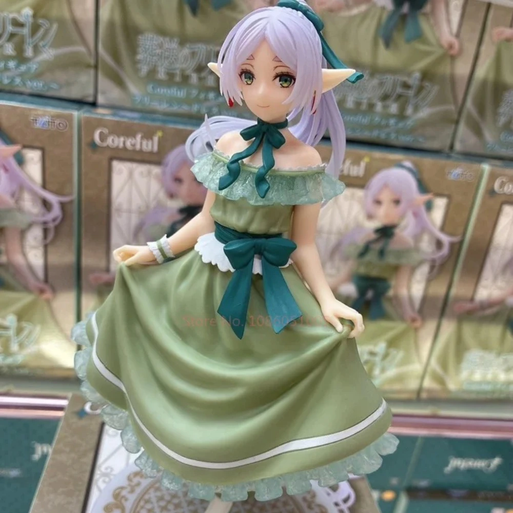 

Оригинальная коллекционная аниме-фигурка Фрирен из Coreful Frieren: Beyond Journey's End, 18 см, в платье, игрушка-кукла