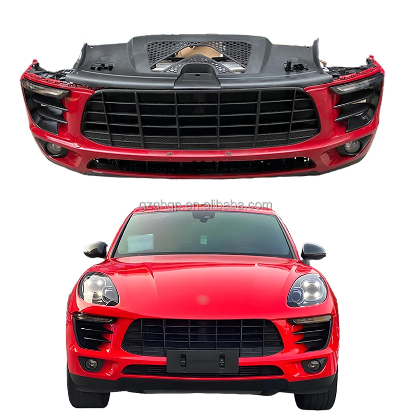 

Hot Selling Original Used Car Parts, Front Nozzle Assembly, Body Kit, Suitable for Porsche Macan 95B Red Front Bumper 2014-2017