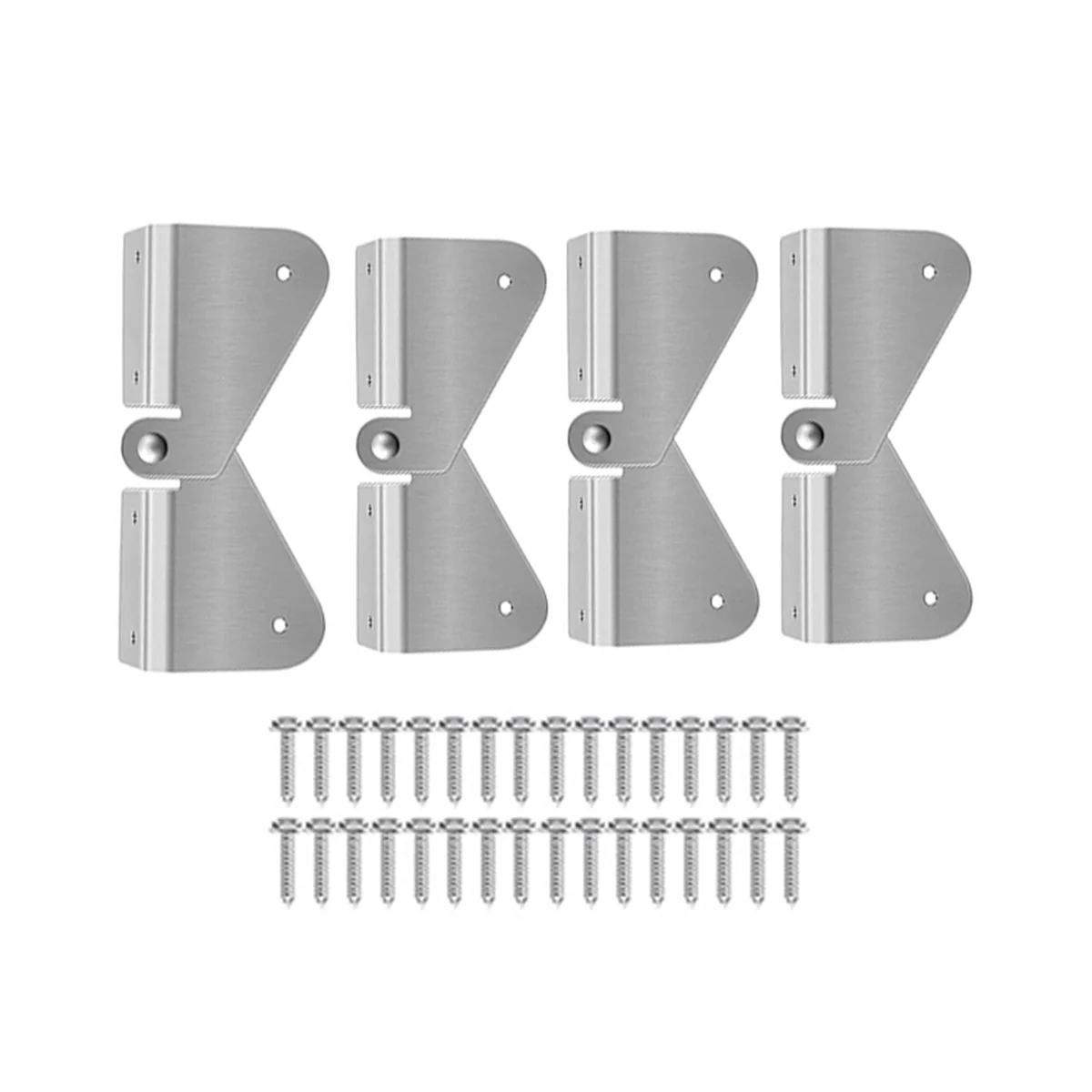 4Pcs Gutter Extension Hinge, Downspout Extension Flip-Up Hinge, Easy Installation Any Size Rectangle or Square Downspout