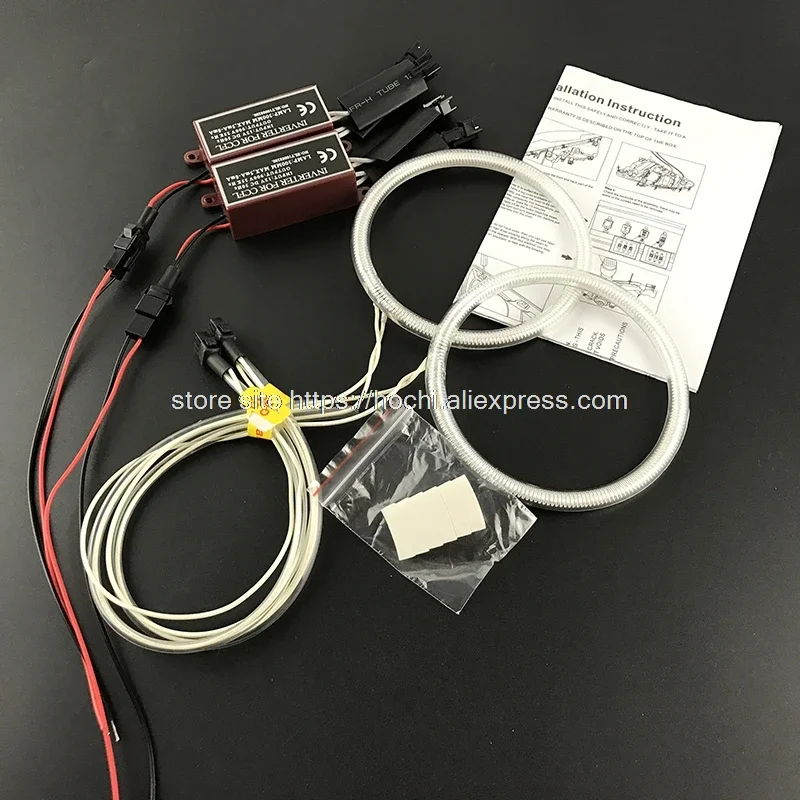 لفولفو S80 S80L 2012 2013 2014 2015 HochiTech ممتاز CCFL عيون الملاك عدة الترا برايت المصباح الإضاءة