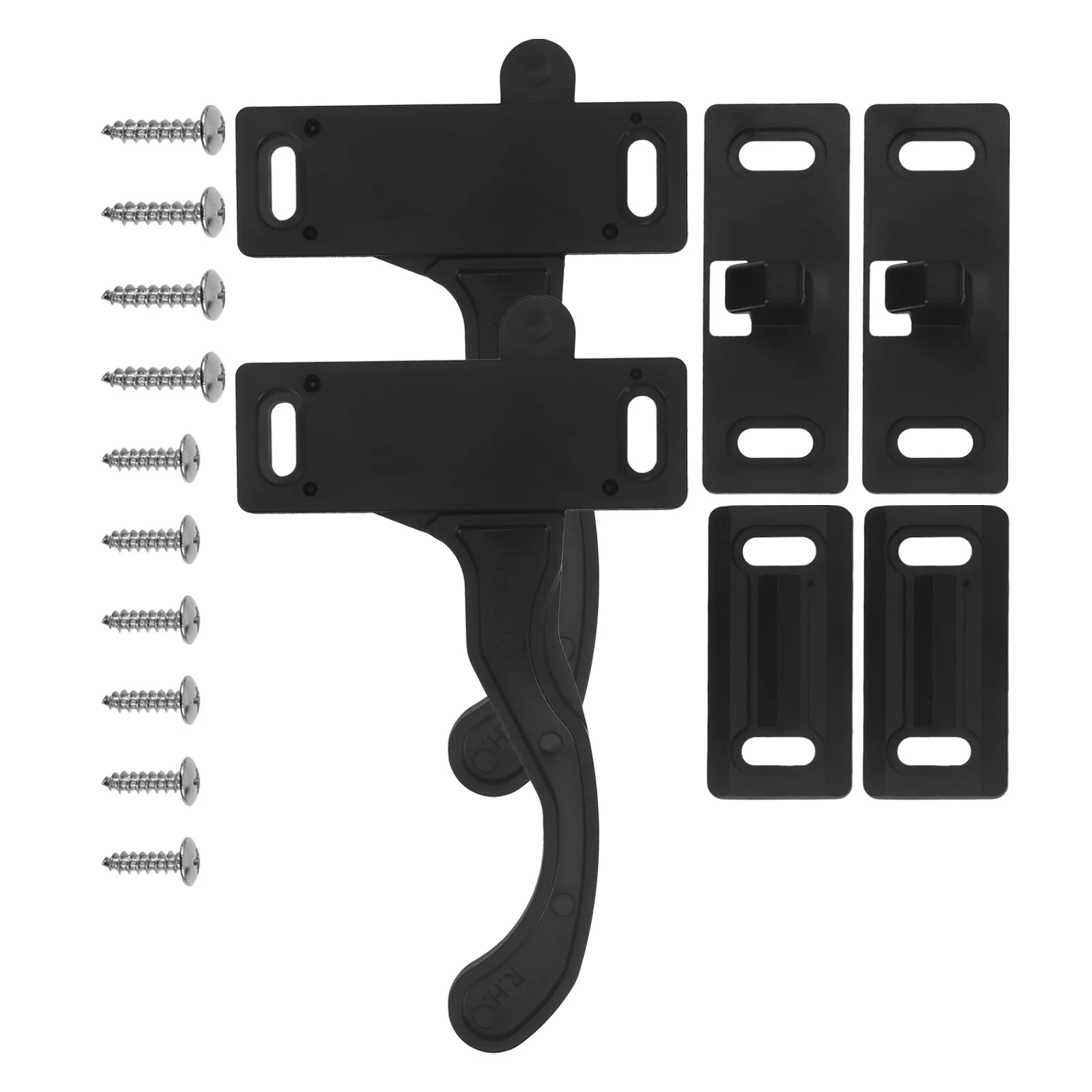 

2Pcs Camper Screen Door Latch Rv Motorhome Window Lock Reliable Mechanism Simple Install Safety Convenience Rv Screen Door Latch