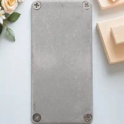 

Aluminum Die-cast Instrument Case Silver Guitar Effects Pedal Lightweight Small