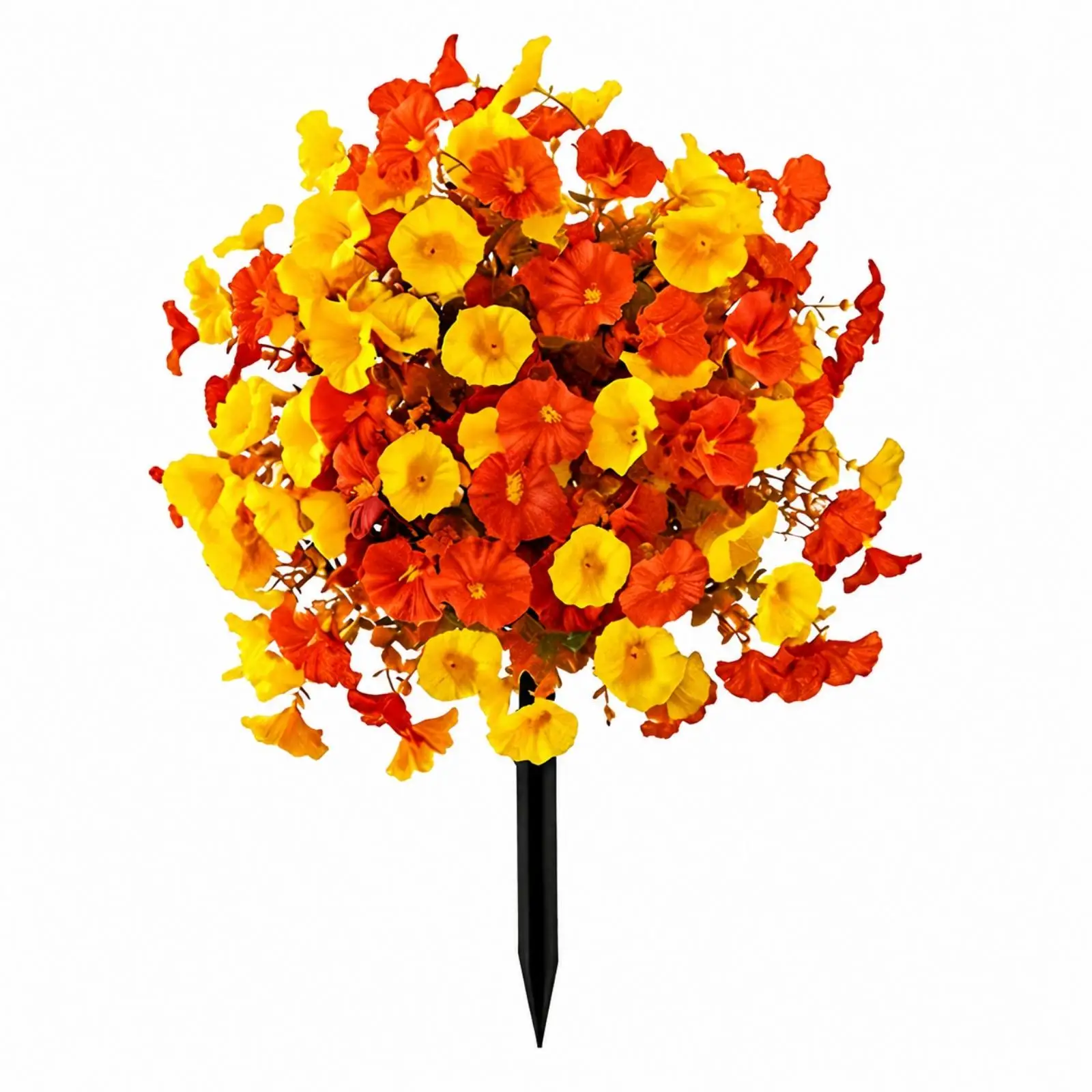Eucalyptus Flower Garland Silk Wreath Outdoor Greenery Garden Stake Artificial Bloom Decor for Outside Planters and Landscaping