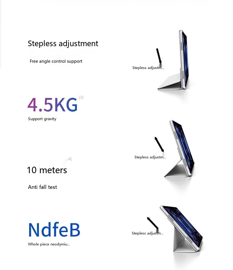 Für OPPO Pad OnePlus Pad 13,2 12,1 11,6 11,4 11 8,8 Zoll TPU Y Fold 720 Magnetische Trennhülle – Detail 6