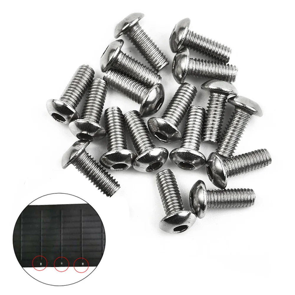 E-Scooter Bolts 17pcs 3*8mm Board Bottom Bottom Board E-bicycle Electric Scooter Outdoor Parts Screws Supplies