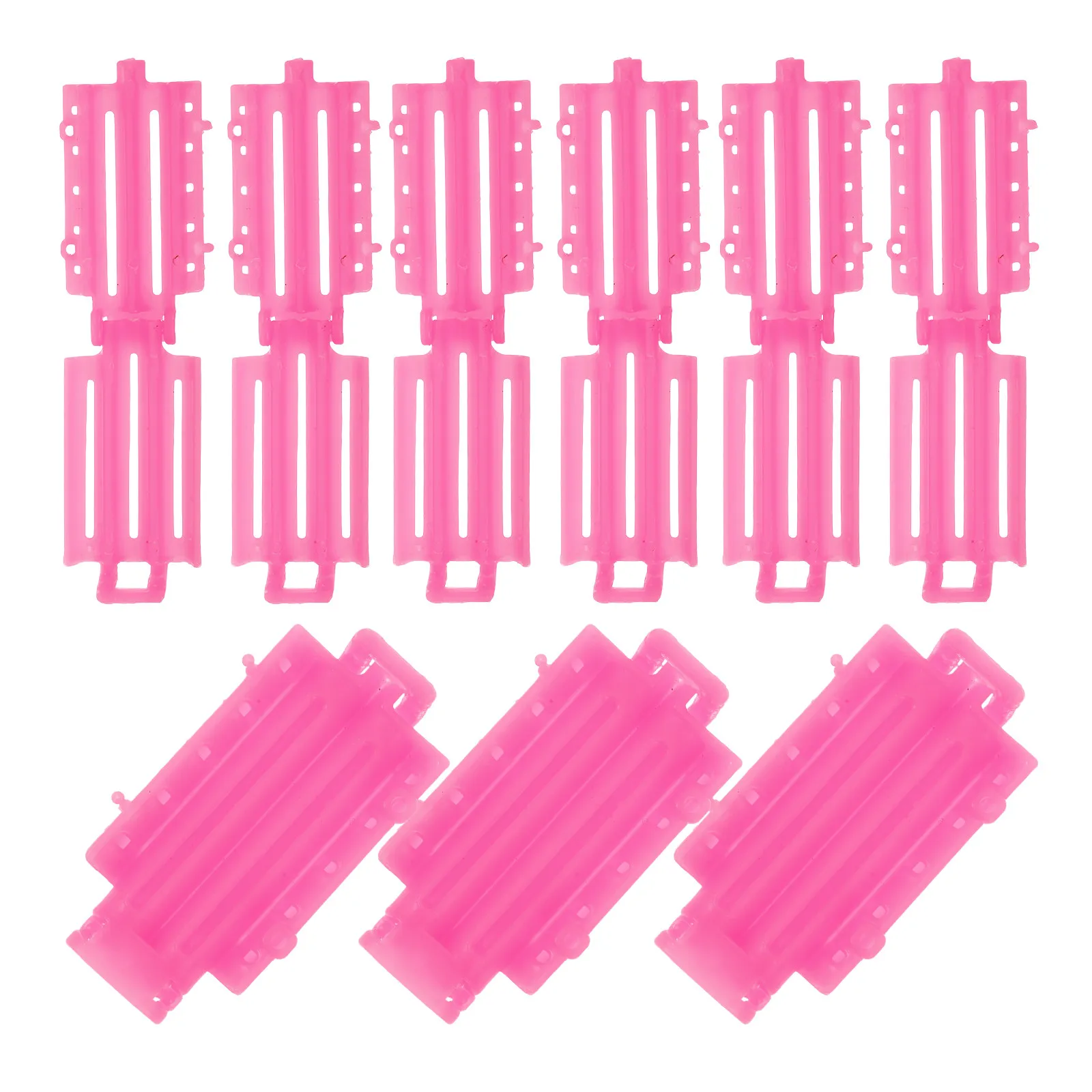 

1Set Perm Rods Set Flexible Plastic Curl Tubular Twisting Rods for All Hair Types Easy DIY Wavy Curls No Damage Perm Kit Hair