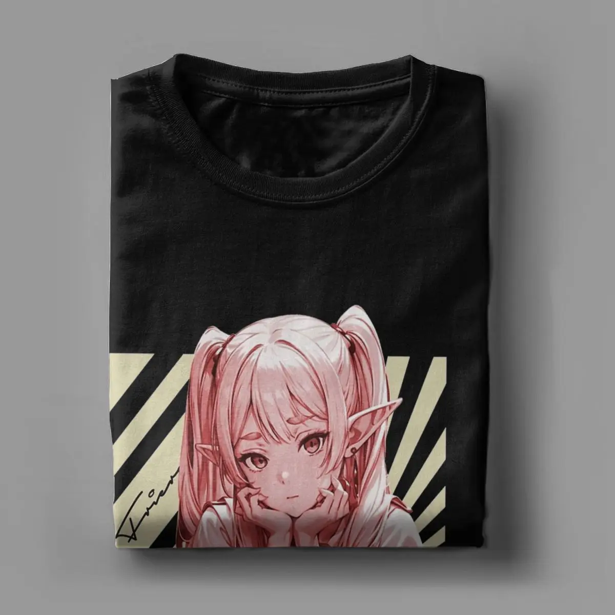 Anime The Slayer Frieren Apparel T-Shirts Men Women Frieren Beyond Journey's End Funny Cotton Printed Clothing