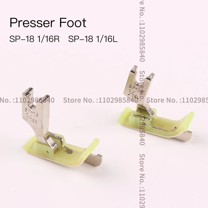 2 Pcs SP-18 Right Left Edge Guide Plastic Presser Foot, good Presser Foot with Knife Open Thread for Single Needle Lockstitch