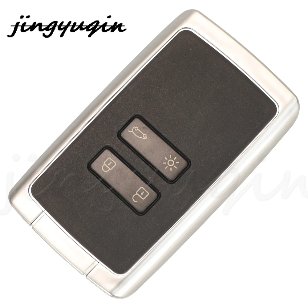 jingyuqin 4Buttons Keyless Go Car Remote Key 434mhz Hitag AES 4A pcf7953M For Renault Megane 4 Talisman Kadjar Espace 5