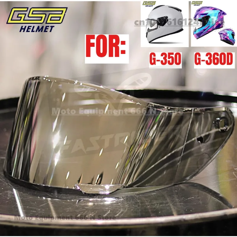 

GSB G-350 Full Helmet Lens G-360D Helmet Lens G-360F Iridescent Lens Electroplated Gold Helmet Goggles