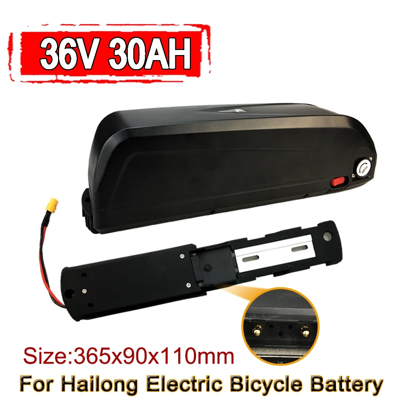 

For Hailong 36V 30AH Battery Pack 18650 Cell 30A BMS 350W 500W 750W 1000W Powerful Waterproof Lithium Battery