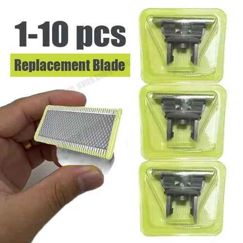 Imagen 1 del producto Cuchilla de repuesto eléctrica para afeitadora de barba, recortadora de cabezal Compatible con QP y 2520/2530 2630 6510 6520 2523 One & Blade, 1-10 Uds.