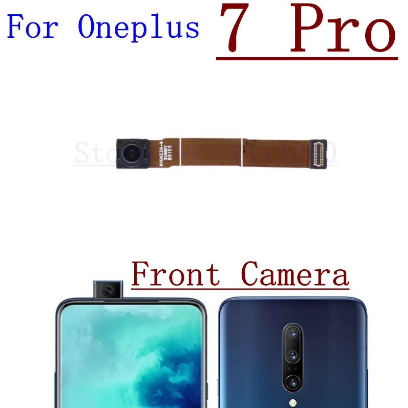 Rear Back Camera For Oneplus 7 Pro 7T Pro Assembly Module Small Facing Front Lift Camera With Shell Flex Cable Ribbon Spare Part