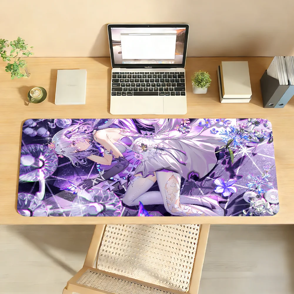 Castorice Honkai Star Rail Mouse Pad Non-slip Locking Edge DeskMat PC Laptop Accessories Rubber Office Keyboard Game 350x900x3mm
