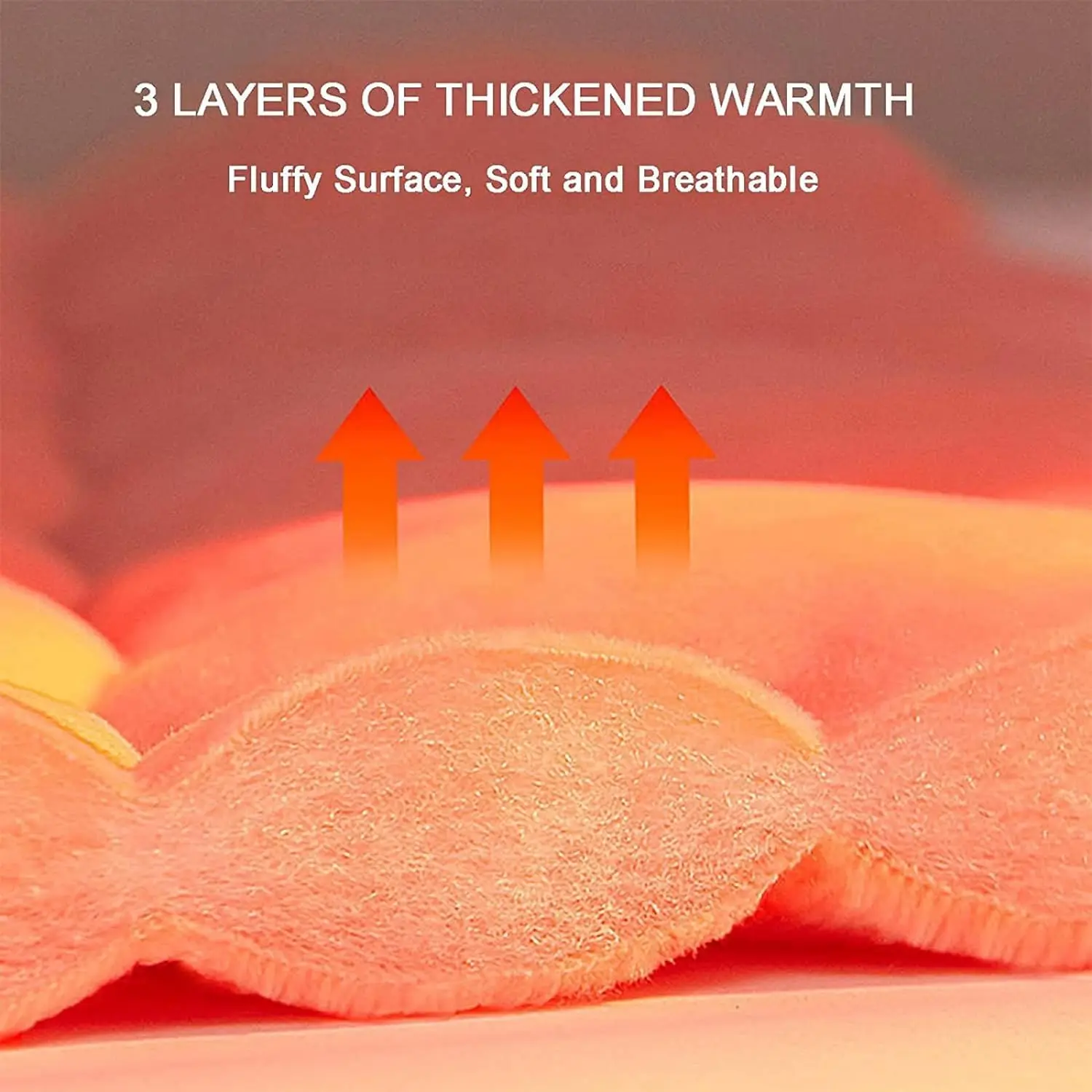 معزي شتوي من الصوف الشيربا ذو وجهين على الطراز المعاصر، فراش دافئ من القطيفة الناعمة المسامية، حشوة وغطاء من البوليستر بنسبة 100% #4