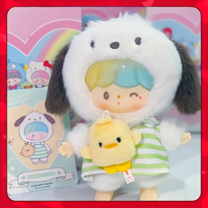 Genuine Zzoton × Sanrio Characters Love-League Buddies Series Blind Box Kawaii Vinyl Plush Bag Pendant Doll Mystery Box Gift