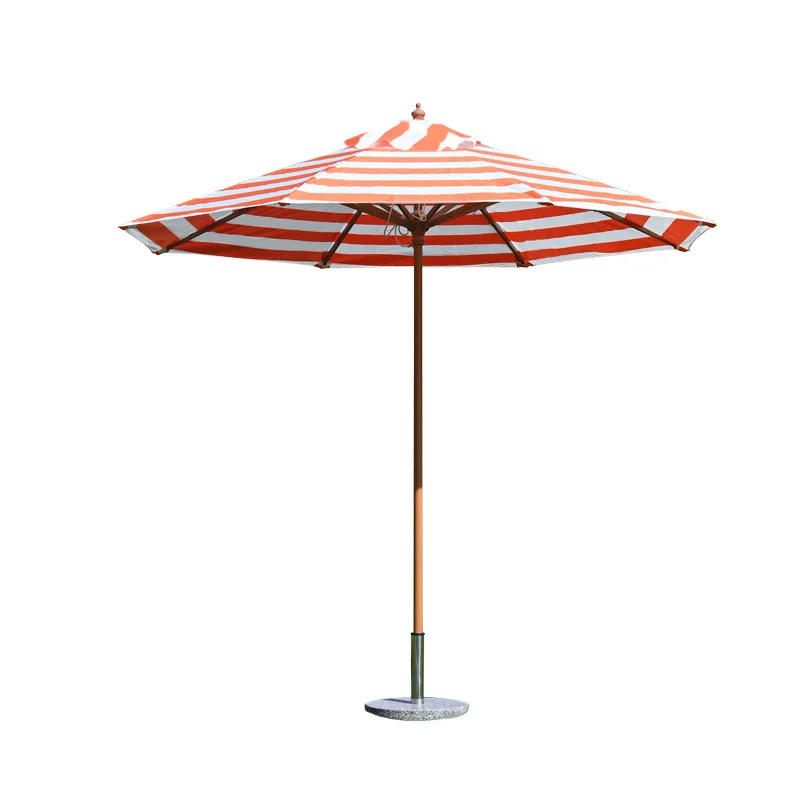 Seaside Beach Parasol Outdoor Umbrella Courtyard Sun Umbrella Pool Central Pillar Umbrella