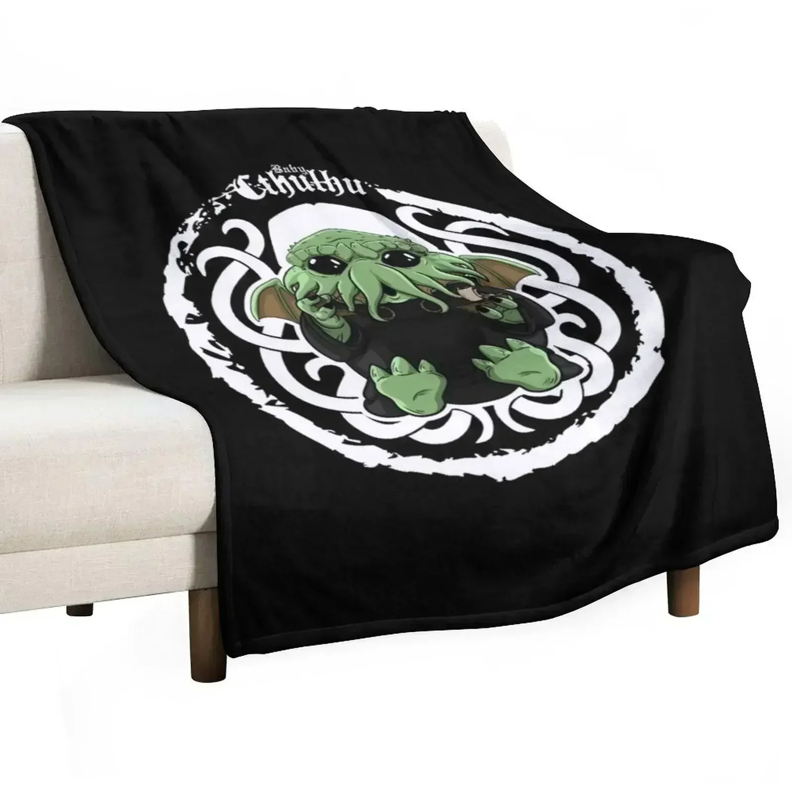 

Baby Cthulhu Throw Blanket Sofa Beautifuls Summer Beddings Flannel Fabric Blankets