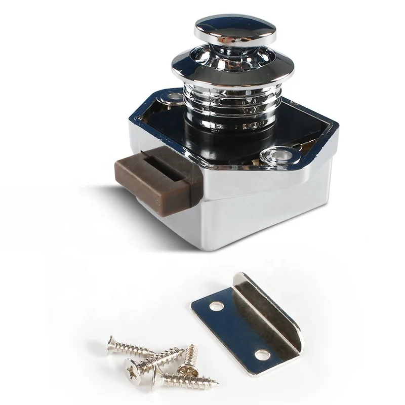 OEM 20 قطعة/صندوق انقطاع الكروم حجم 20 مللي متر خزانة أثاث دفع قفل قارب RV