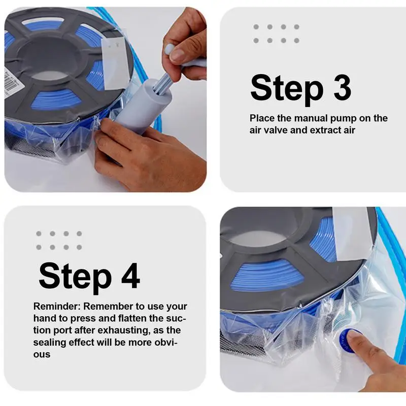 Filament-Vakuum beutel Filament-Vakuum-Aufbewahrung beutel Versiegelung beutel für staub dichte Feuchtigkeit beständigkeit Halten Sie das Filament für die Spule trocken