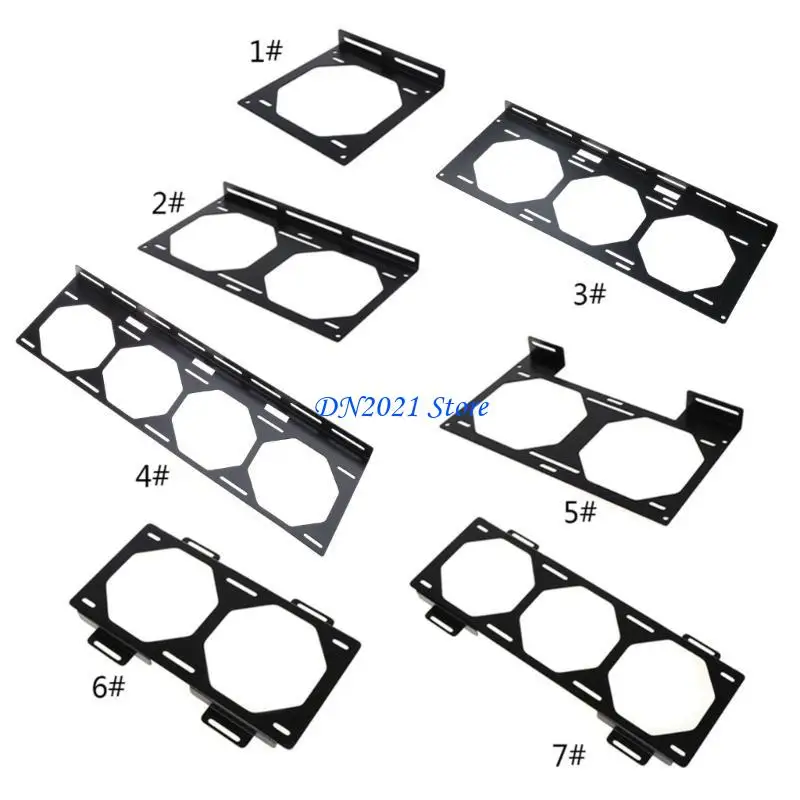

F3KE Desktop for Case DIY 120 240 360 480 Radiator Water-Cooled External Bracket 12cm 14cm Fan Cooling Conversion Fix Bracket