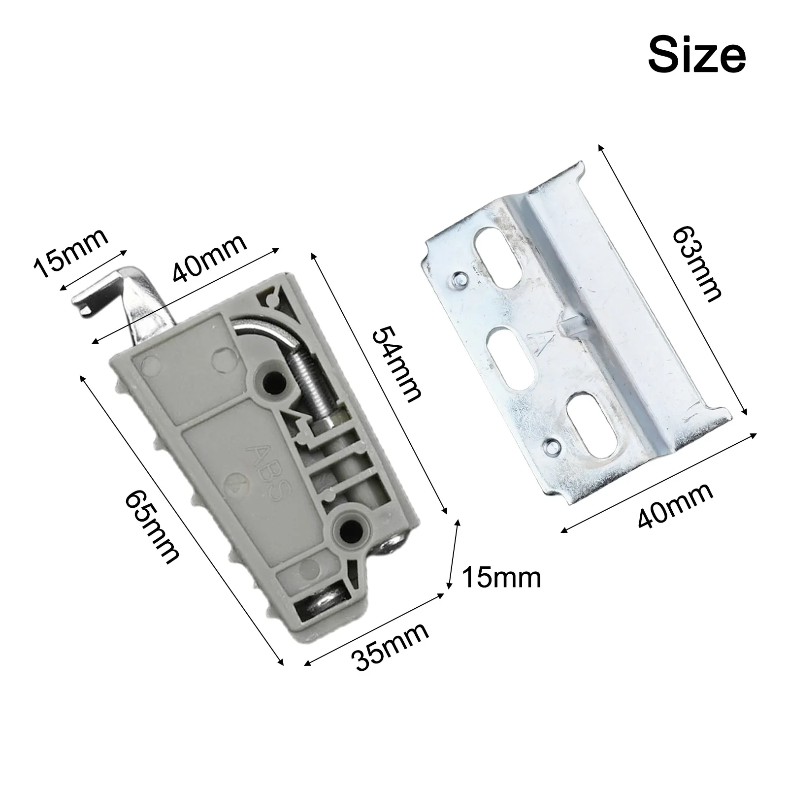 For Cabinet Organization Brown Wall Mount Brackets for versatile Kitchen Organizer Complete Mounting Kit Discreet Aesthetic