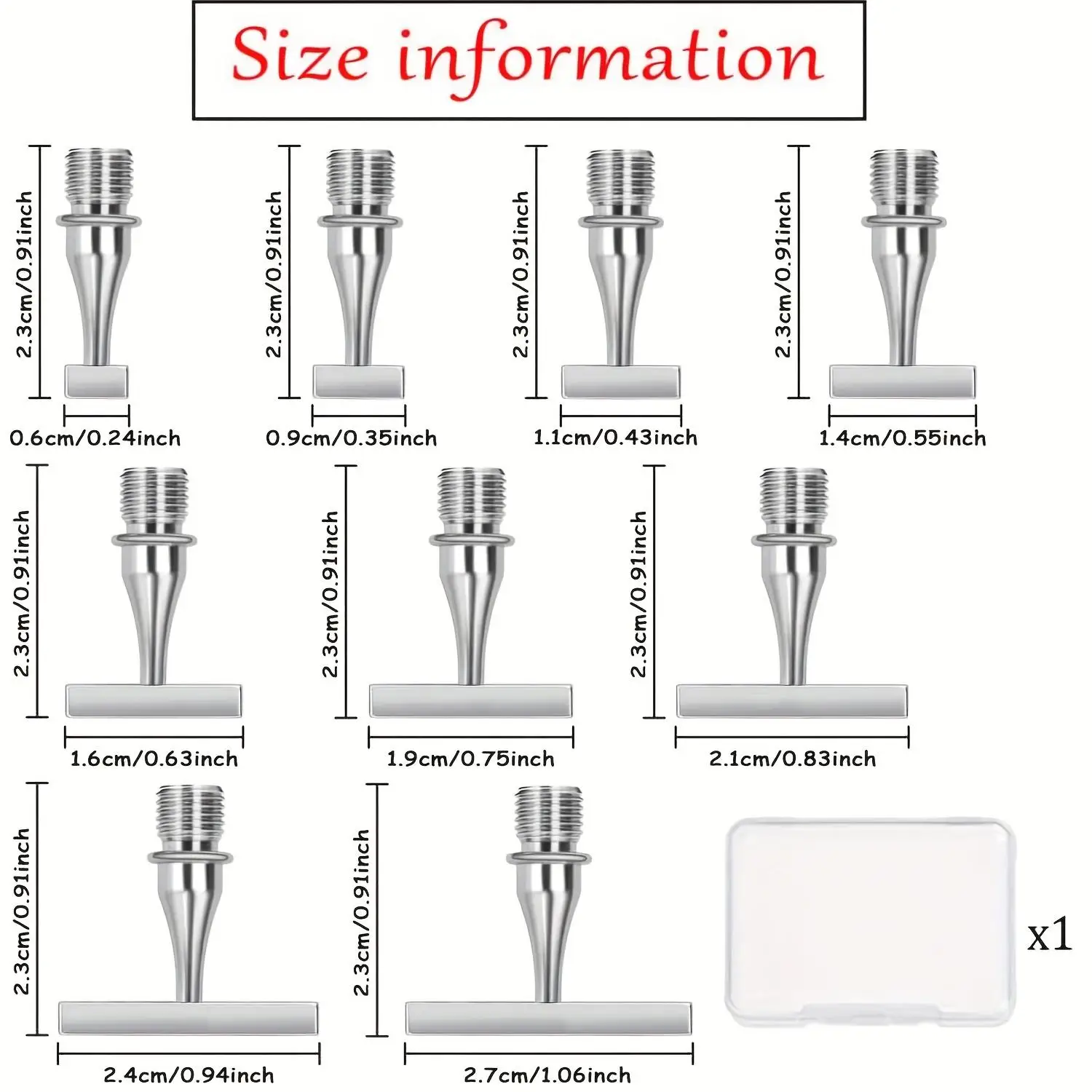 DIY Thin-Type Stainless Steel Diamond Pen Tips of Different Models, Art Diamond Drilling Tips, Diamond Painting Tool Accessories