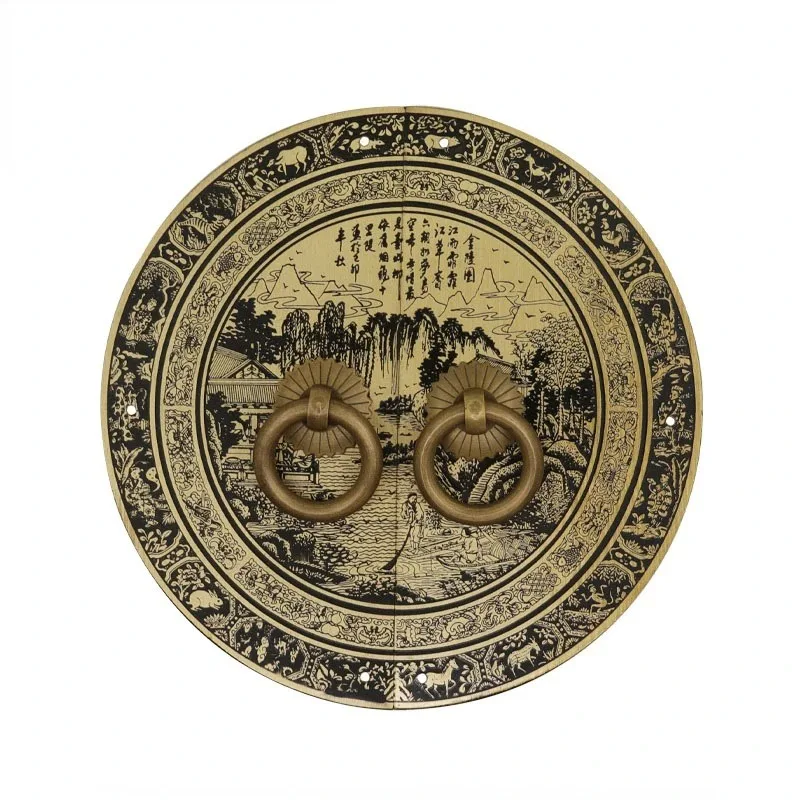 110mm 140mm 180mm Chinese antique furniture copper fittings cabinet handle shoe bookcase wardrobe door handle retro