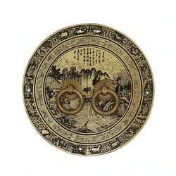 110mm 140mm 180mm Chinese antique furniture copper fittings cabinet handle shoe bookcase wardrobe door handle retro