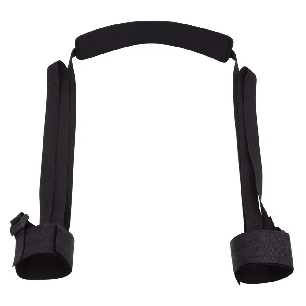 ألعاب قيود عبودية BDSM لمنتجات الكبار أصفاد الكاحل من النايلون الأسود ملحقات غريبة ألعاب مثيرة للبالغين #1