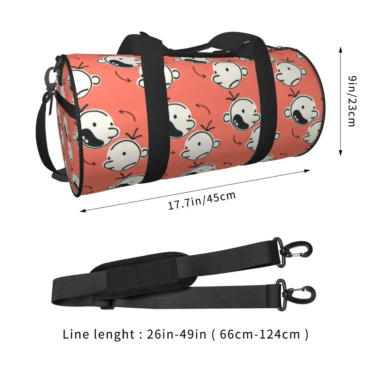 Diary Of A Wimpy Kid Group Large Duffle Gym Bag Waterproof Duffle Travel Bags Handbags Fitness bag 2