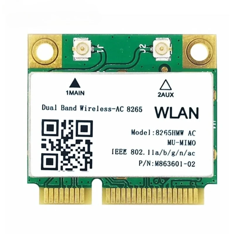 2026 New Dual Band Wireless Ac 8265 8265hmw 2.4g 5ghz 802.11ac 867mbps Bluetooth 4.2 Mini Pci E Wifi Wireless Card