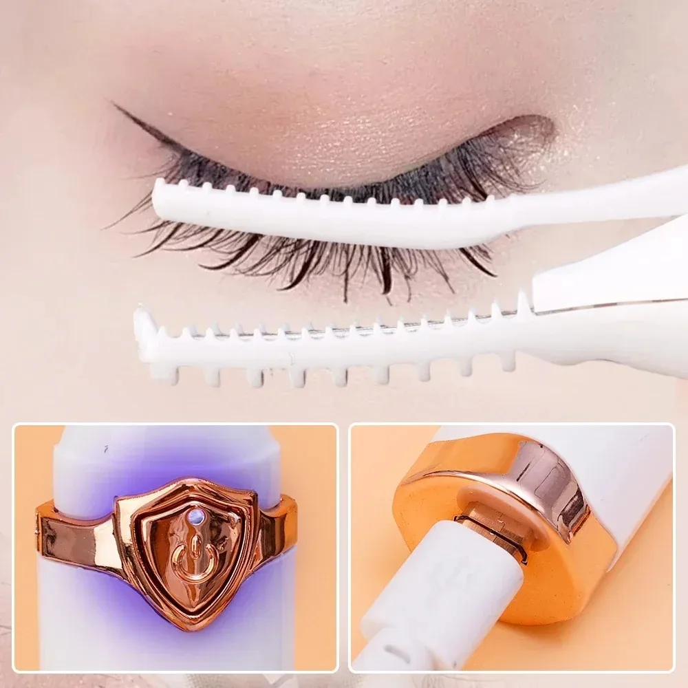 Lasting Lash Curler Tool Naturally Curled Electric Eyelash Curler Intelligent Temperature Control Styling Make Up Eyelashes Curl image 4