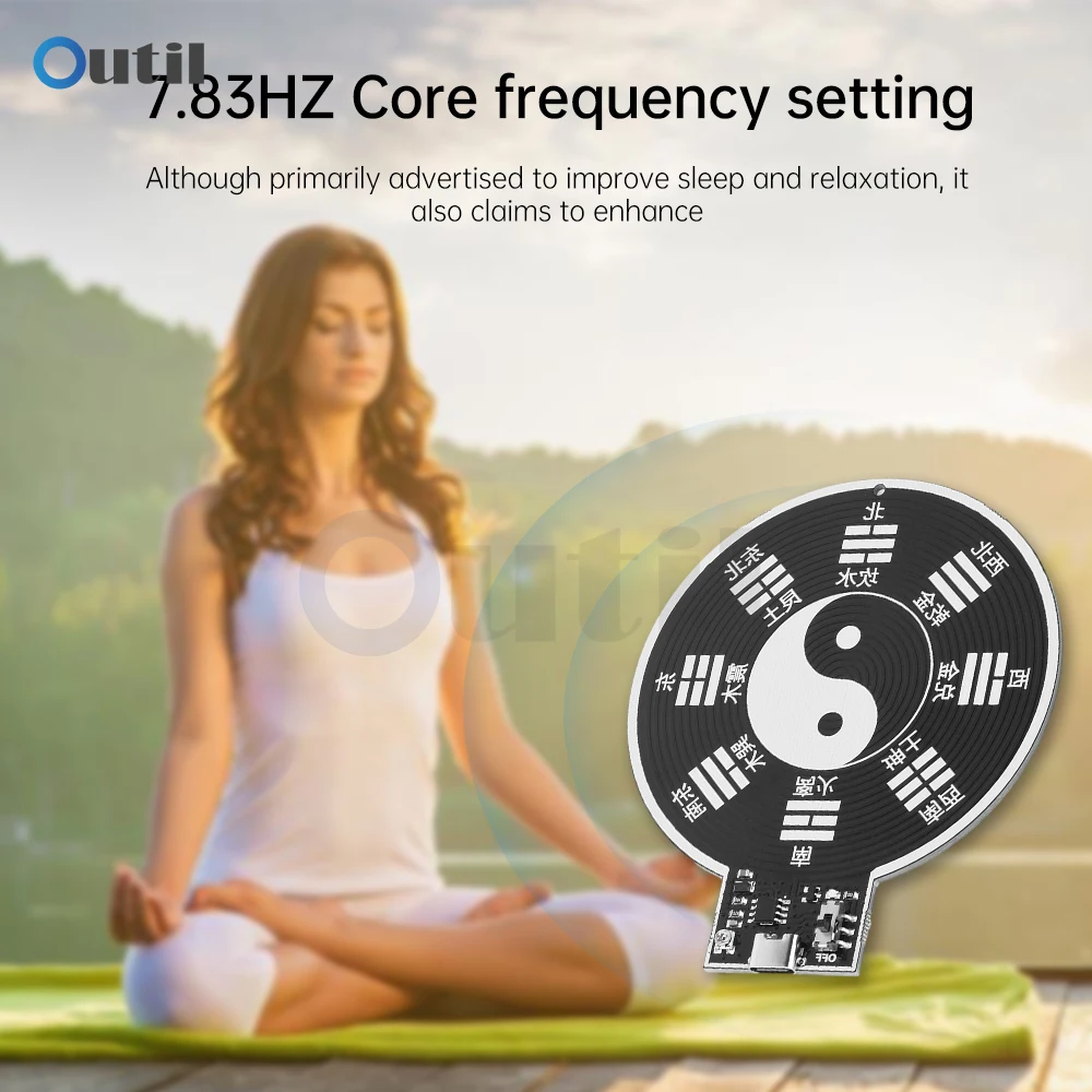 DC5V Schumann Wave Generator Type-C Ultra-low Frequency Pulse Signal Generator Module 7.83HZ Electromagnetic Wave Version