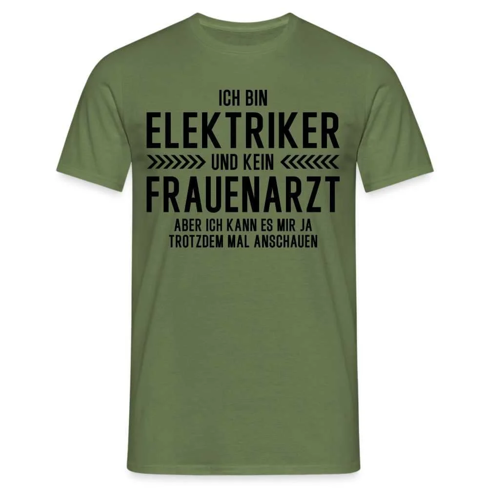 Electrician T Shirt I'M An And Not A Gynecologist Funny