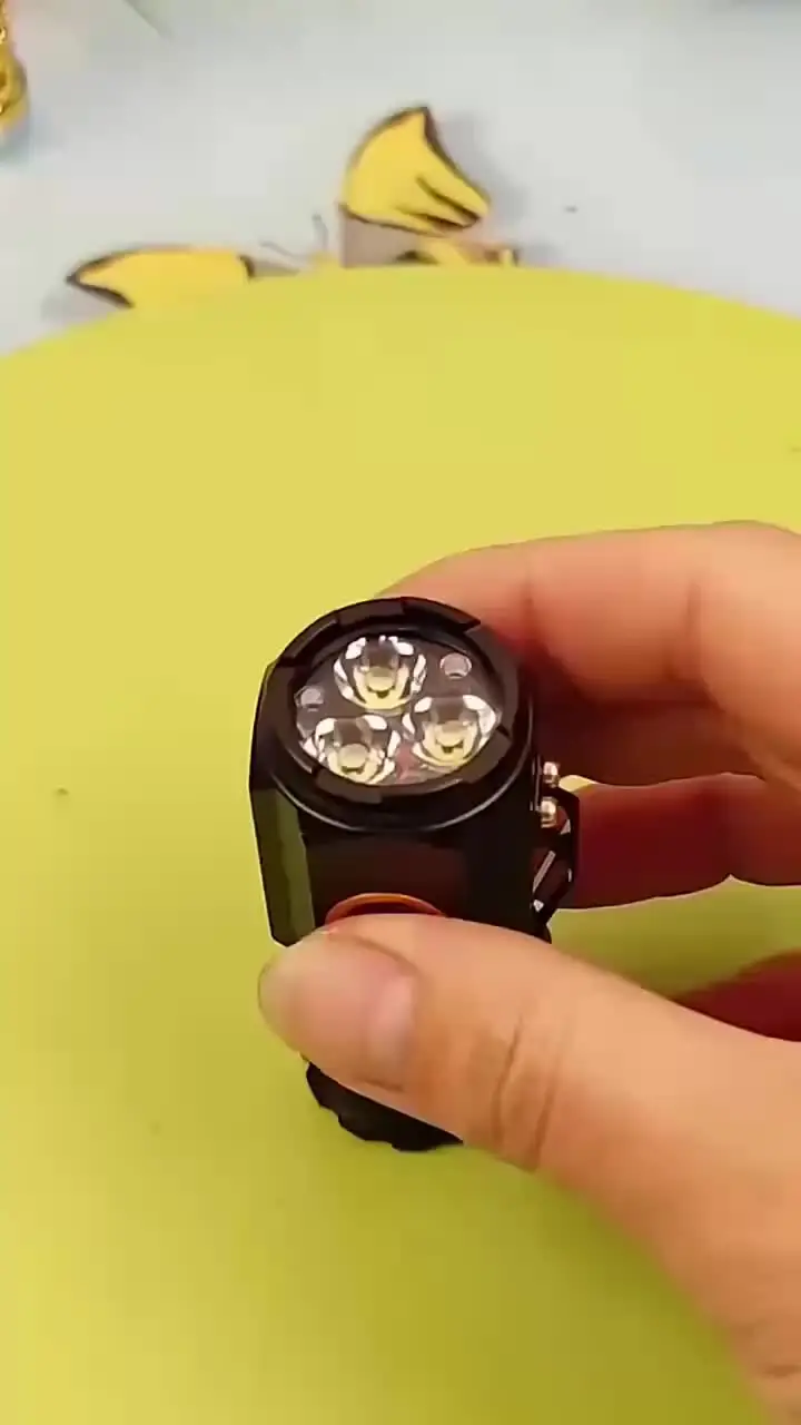 ไฟฉายแรงสูง LED ชาร์จไฟได้อเนกประสงค์สำหรับระยะยาวแบบพกพากลางแจ้งบ้านไฟฉายจิ๋วหมวกไฟคลิป