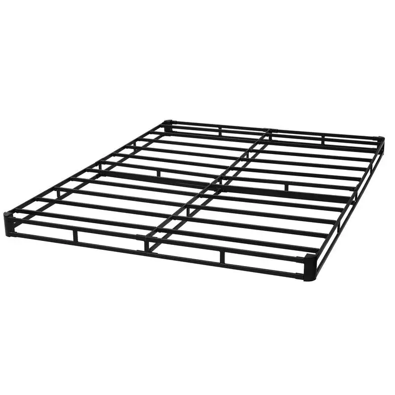 Box Spring, Queen Size Bed Frame with Washable Fabric Cloth, Heavy Duty Metal Frame for Queen Bed, 4 in Mattress Foundation, 3500 lbs Max Weight Capacity, Easy Assembly, 79.1 L x 59.4 W x 4 H in