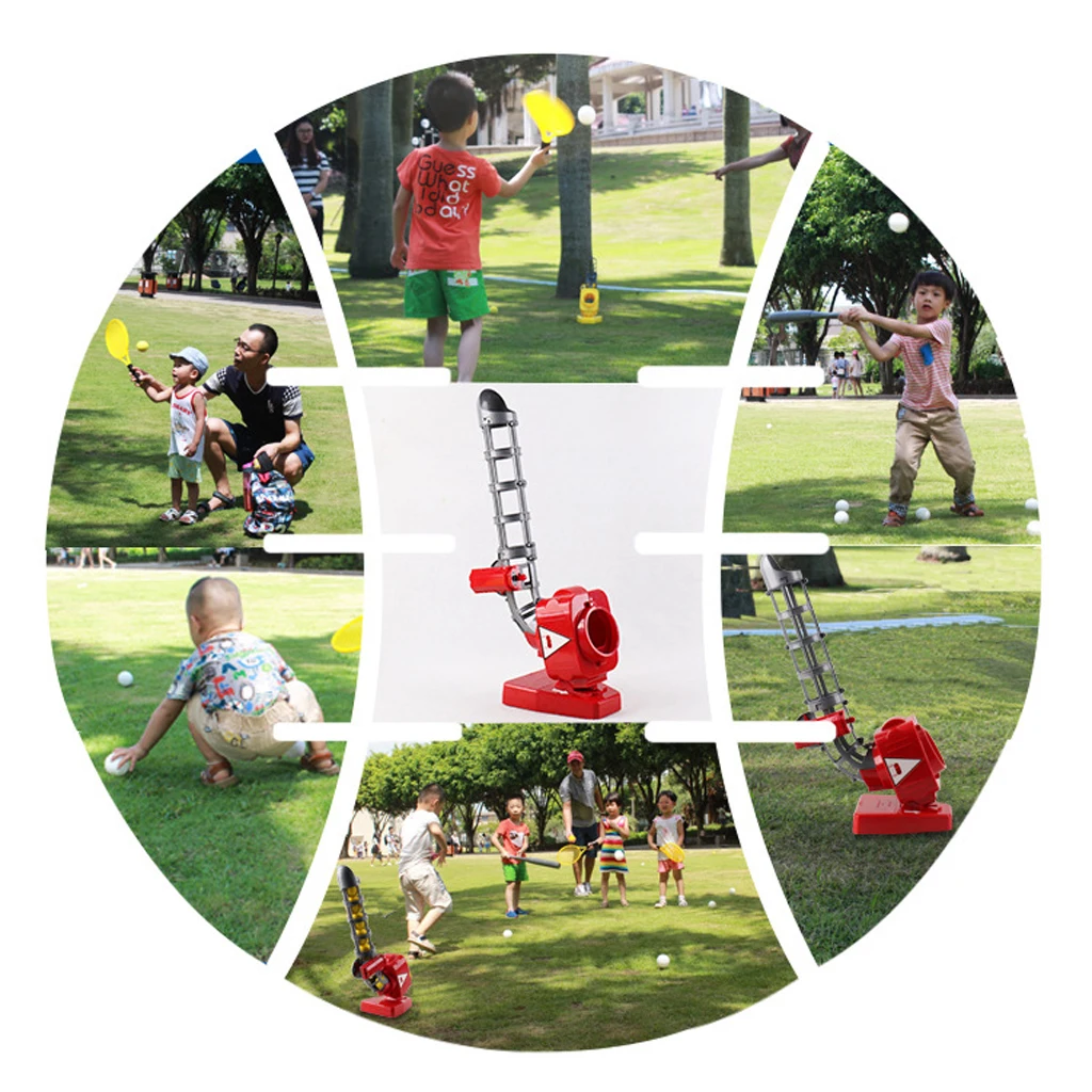 Battery Operated Baseball Pitching Machine Professional For Children Outdoor Activity Baseball Pitching Machine Tennis Training