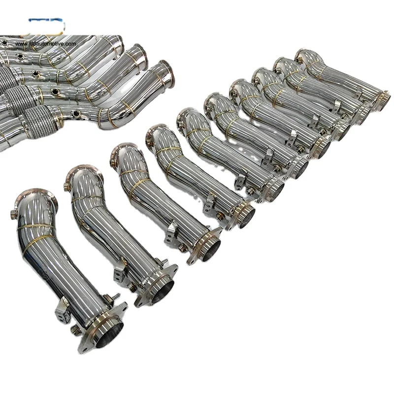 مصنع تخزين الفولاذ المقاوم للصدأ الأنابيب المستقيمة Exh-aust النازل دون حرارة لسيارات BMW G80 M3 G82 M4 #2