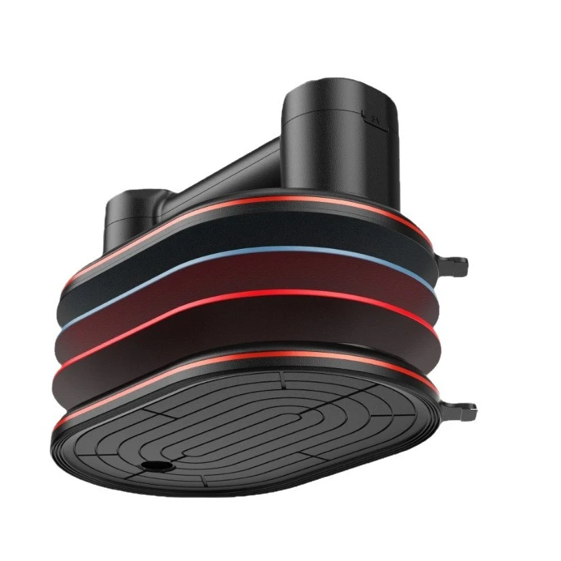 300KG Electric Vacuum Suction Cup,Triple-Layer Rubber,Dual Motor,Auto Air Supply,Heavy Duty Tile Glass Lifter for Smooth Surface