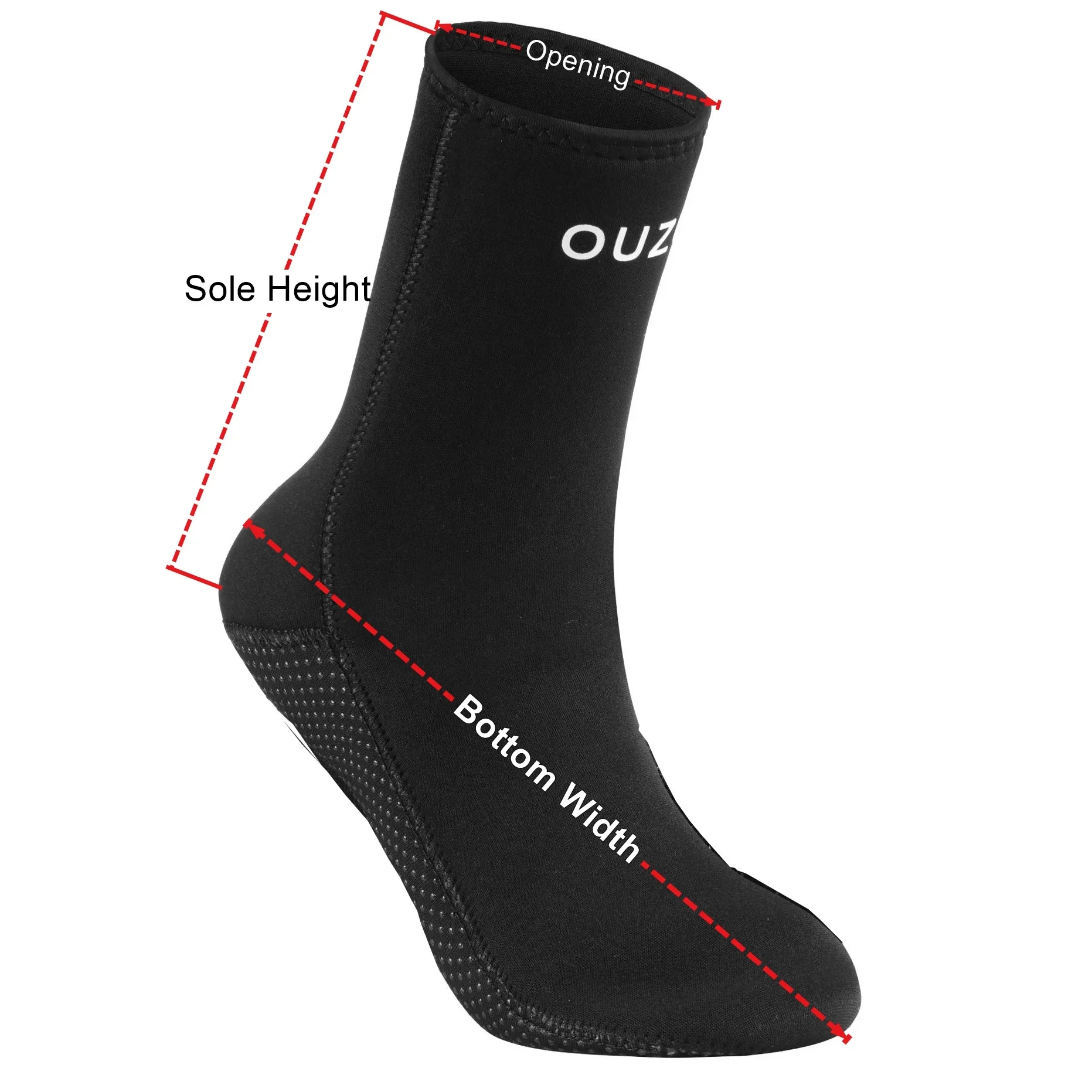 Neoprene 3mm/5mm Diving Socks Non-slip Adult Warm Patchwork Wetsuit Shoes Free Surfing Boots for Men Womens Swimming