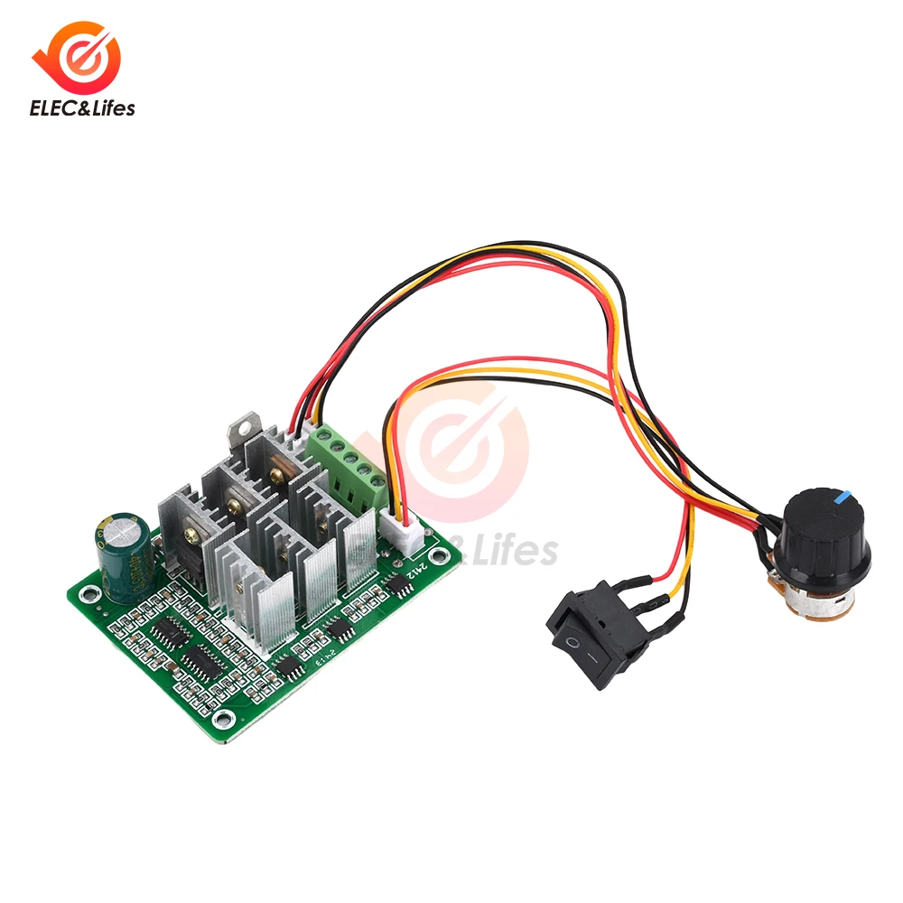 DC 5-36V 15A BLDC Motor Controller Speed Motor 3-Phase No Hall DC Brushless Motor Controller Regulator Governor Power Supply