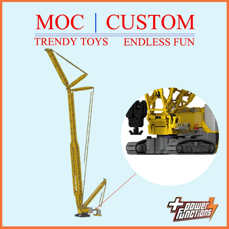 Special Custom MOC LR11000 Mk2 Crawler Crane Model - Trendy Educational Toys, Casual Building Game Toys Holiday gifts