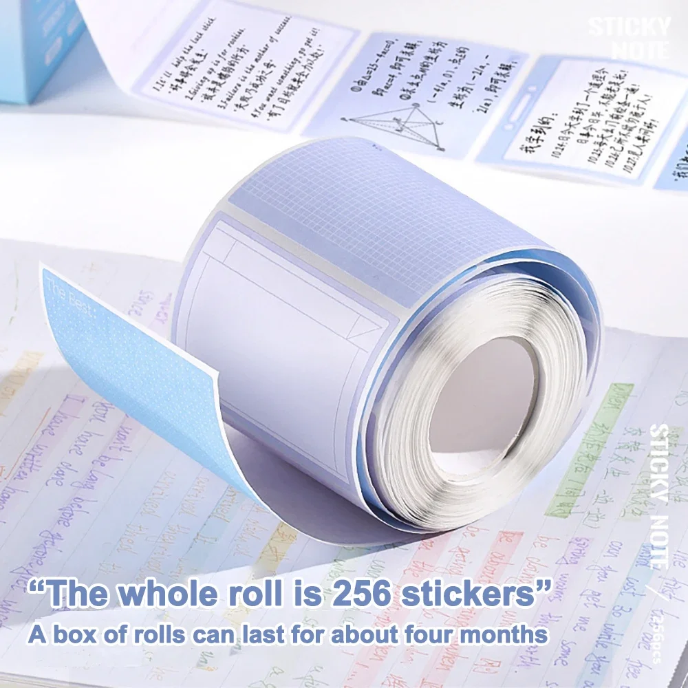 256 pcs/box Pull-type Post-It Note Paper Students Fully Adhesive Index Label Stickers Notes School Office Supplies Stationery