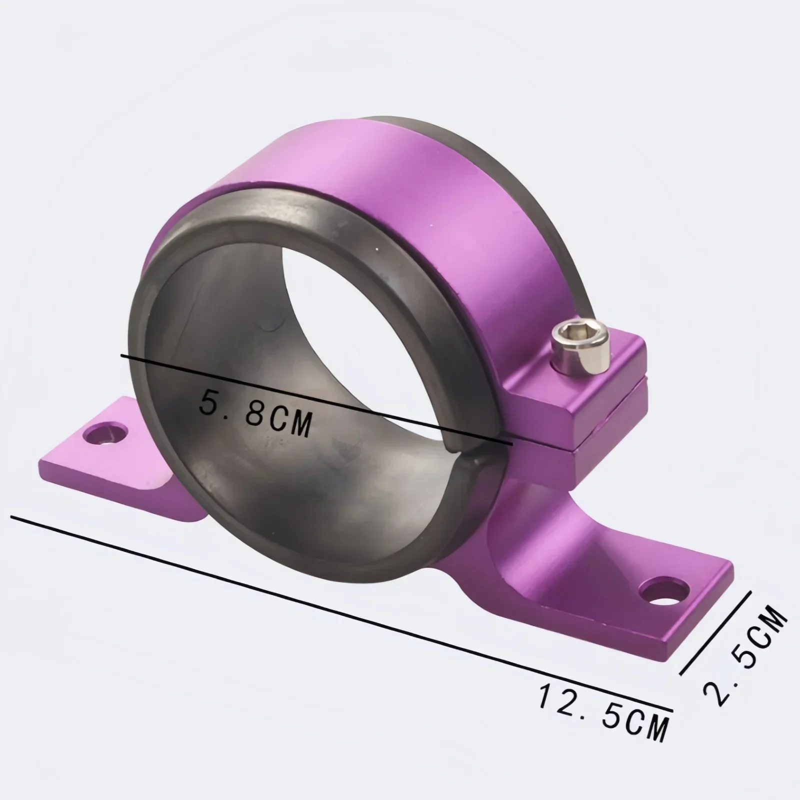 Soporte de fijación de bomba de aceite externa única de 50mm soporte de montaje de bomba de combustible abrazadera de filtro soporte de coche FF-1001-50