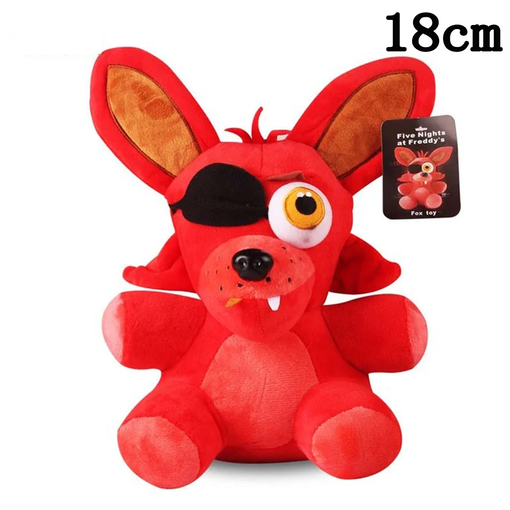 Five Night At Freddy Fnaf Cute Plush Toys bambola da gioco 18 CM Bonnie Bear Foxy Cartoon bambole ripiene Freddy Toys For Children Gifts